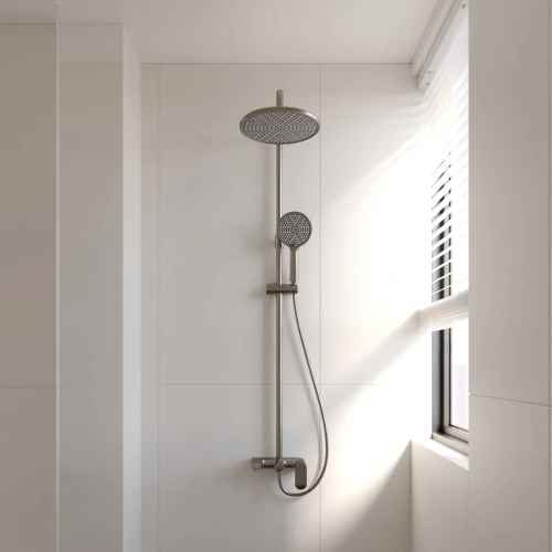 Душевая стойка Veconi FERRI FE-110-GR-C4 настенная цвет серый