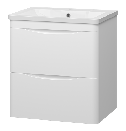 Тумба под раковину Misty Атлантик П-Атл-01060-011П2Я 60х50 подвесная цвет белый