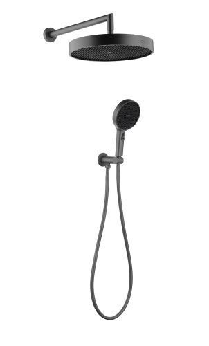 Душевой гарнитур Boheme Cell 427-GM настенный черный