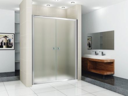 Душевая дверь Cezares PRATICO PRATICO-BF-2-170-P-Cr 170х185 стекло рифленое профиль хром