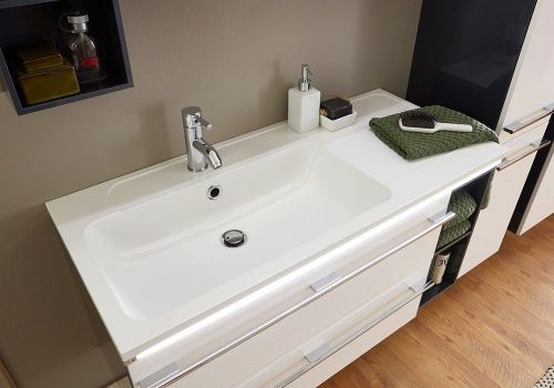 Раковина из искусственного камня Marlin 3250star MWSTA10R 100х50 подвесная цвет белый 1 отверстие под смеситель