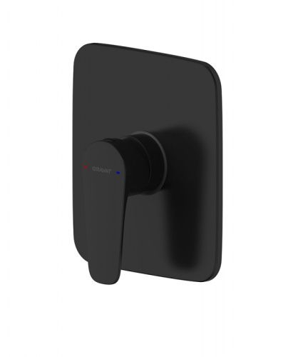 Смеситель для душа Bravat Source PB8173218BW-ENG встраиваемый в стену черный