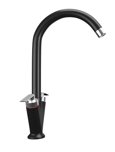 Смеситель для кухни Ulgran Classic U-011-344 на мойку черный