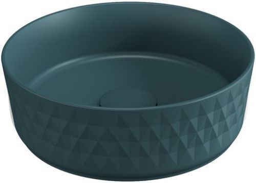 Раковина керамическая Allen Brau Fantasy 4.11033.PT 40х40 накладная цвет зеленый без отверстий под смеситель