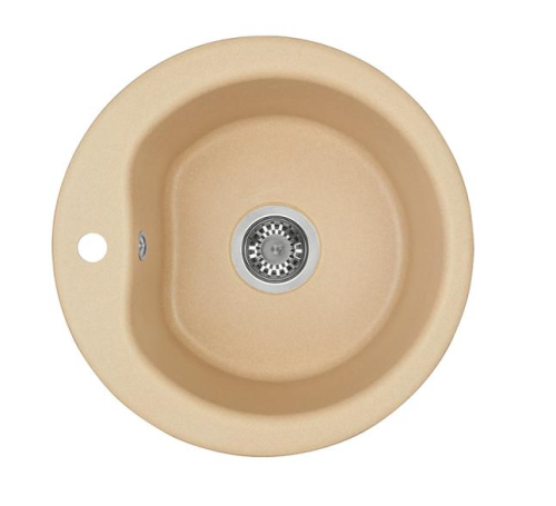 Кухонная мойка Aquaton Мида 1A712732MD260 50х50 цвет коричневый поверхность матовая