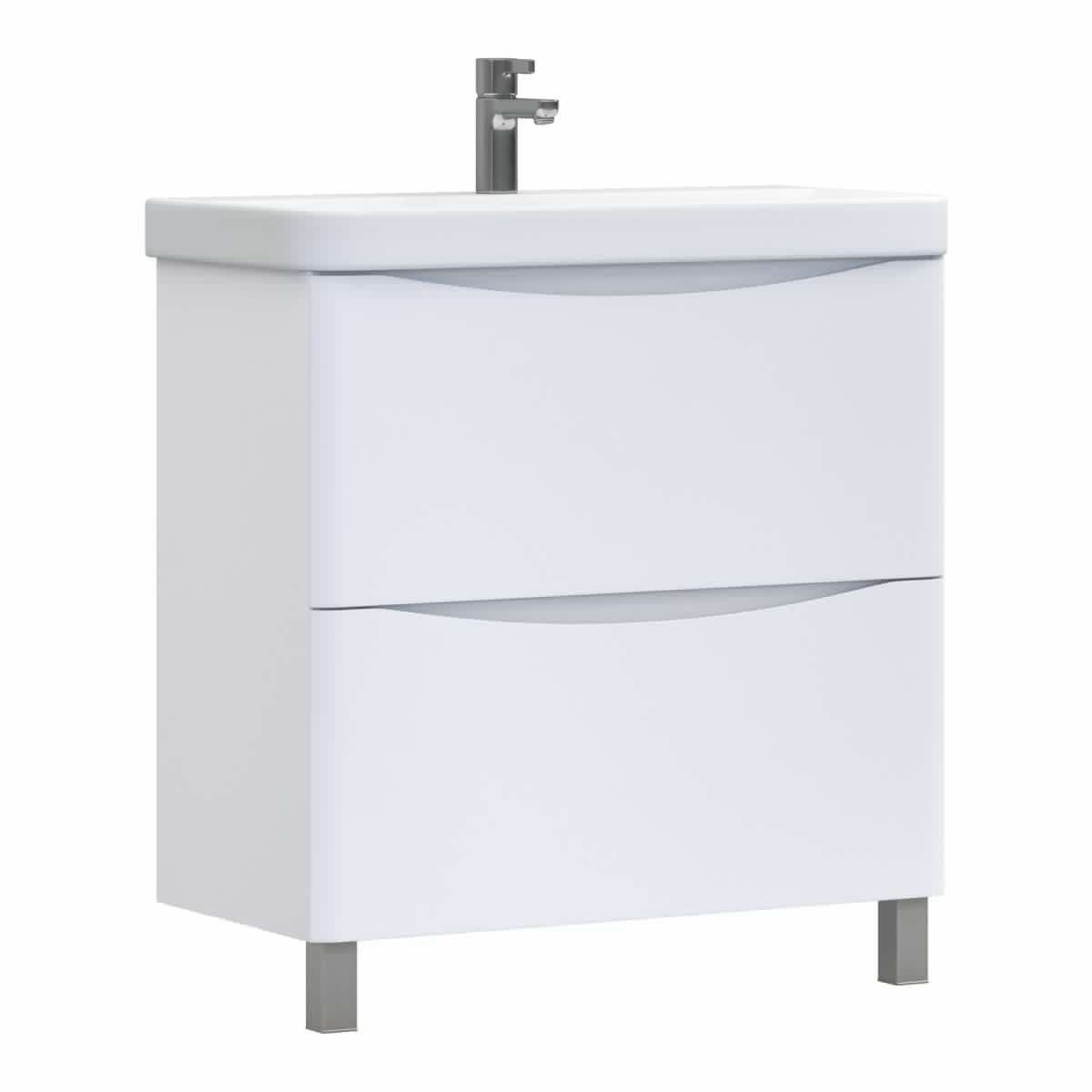 Тумба под раковину Vigo Glem tn.GLE.9595.80.2Y 80х40 напольная цвет белый