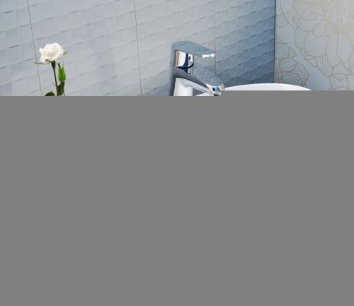 Раковина из сантехнического фаянса CeramaLux 9398 60х40 накладная цвет белый 1 отверстие под смеситель