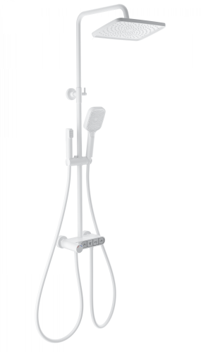 Душевая стойка Wonzon & Woghand Muse WW-B3112-MW настенная цвет белый с термостатом