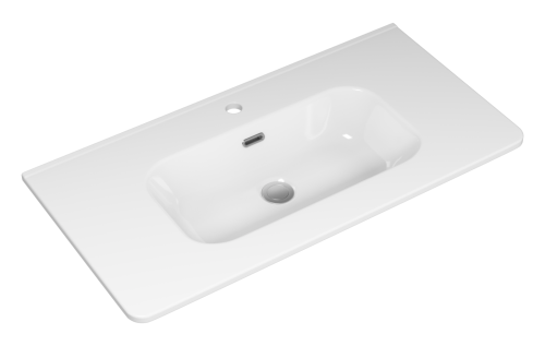 Раковина мебельная керамическая Brevita Onda 90 B-OND090-01 90х50 накладная цвет белый
