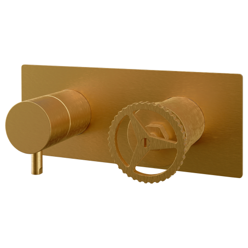 Смеситель для душа Remer Chrono CH92ZBG встраиваемый в стену золото