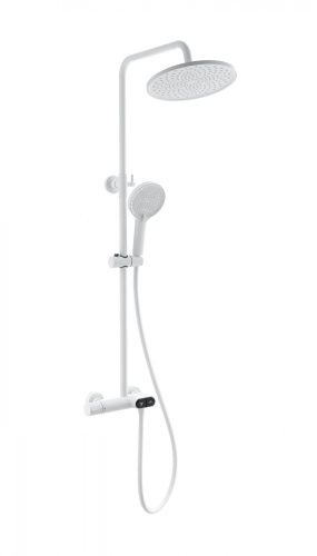 Душевая стойка Wonzon & Woghand Muse WW-B2091-A-MW настенная цвет белый с термостатом