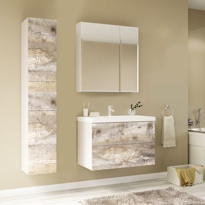 Зеркало-шкаф 1MarKa У37179 70х80 подвесной цвет белый - фото 2