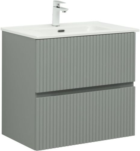 Тумба под раковину Aquanet Джейн 00313317 70х40 подвесная цвет серый