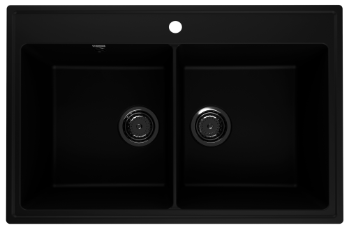 Кухонная мойка Ulgran Quartz Ruma 780-07 80х50 цвет черный