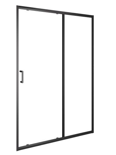 Душевая дверь Orange E02-160TB 160х190 стекло прозрачное профиль черный