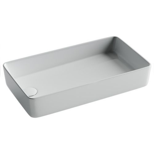 Раковина из сантехнического фарфора Ceramica Nova ELEMENT CN5048 60х30 накладная цвет белый без отверстий под смеситель