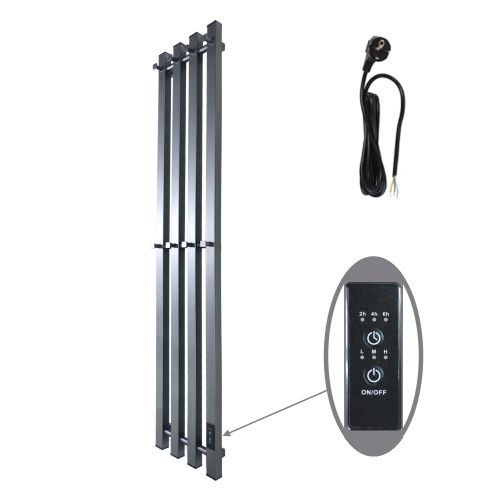 Полотенцесушитель электрический Маргроид Inaro профильный Inaro-12018-1081-7024 20х120 серый