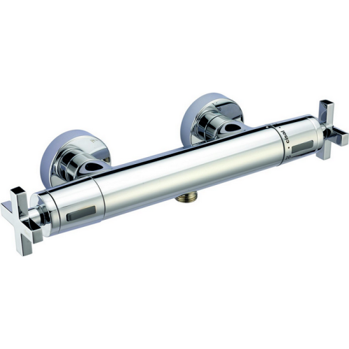 Смеситель для душа Cisal Barcelona Quad BQT0101021 Акция настенный хром с термостатом