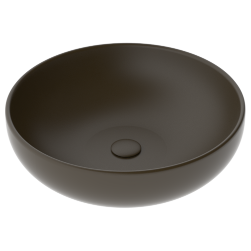 Раковина керамическая GSG Ceramic Design Easy EALAVRO45018 50х50 накладная цвет коричневый без отверстий под смеситель