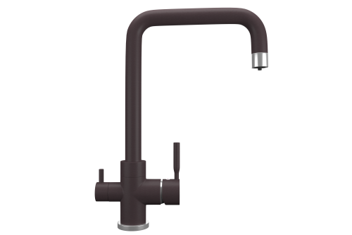 Смеситель для кухни Ulgran Quartz UQ-026-07 на мойку коричневый