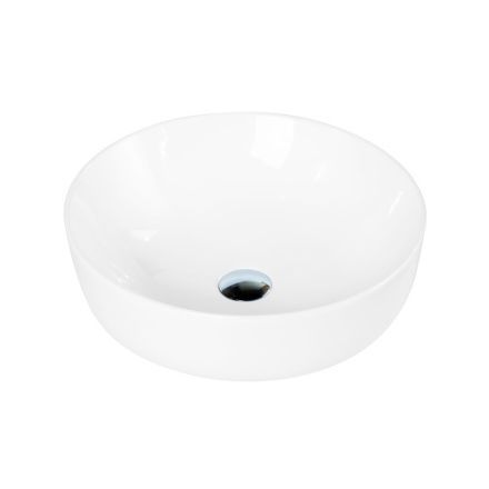 Раковина из сантехнического фаянса BelBagno BB1315 40х40 накладная цвет белый без отверстий под смеситель