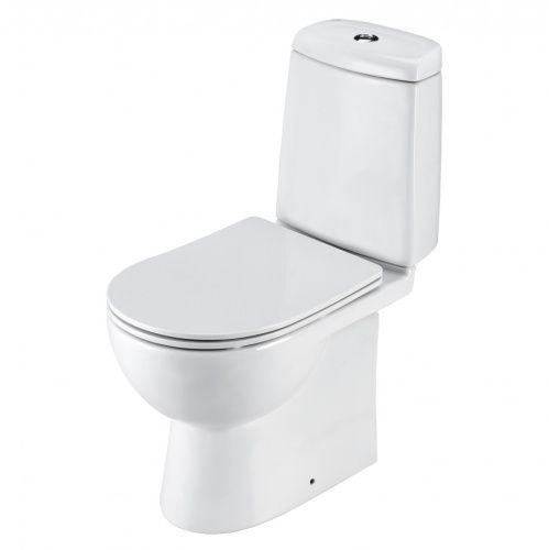 Унитаз-компакт напольный с бачком Santek Остин 1WH302419 белый с сиденьем микролифт душевой смыв