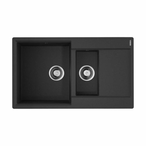 Кухонная мойка Omoikiri Daisen 4993477 85х50 цвет черный поверхность матовая