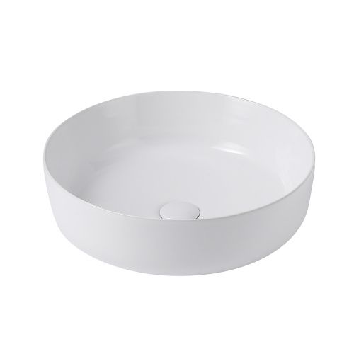 Раковина керамическая Abber BEQUEM AC2100 50х50 накладная цвет белый без отверстий под смеситель