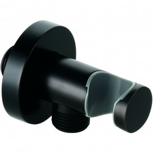 Шланговое подключение Kludi A-Qa с держателем для ручного дужа, черный матовый (6054739-00) Kludi 6054739-00