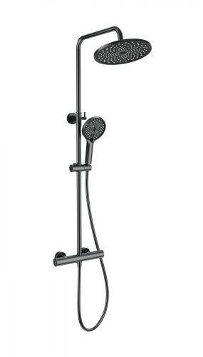 Душевая стойка Wonzon & Woghand Inn WW-B3013-T1-BGG настенная цвет серый с термостатом