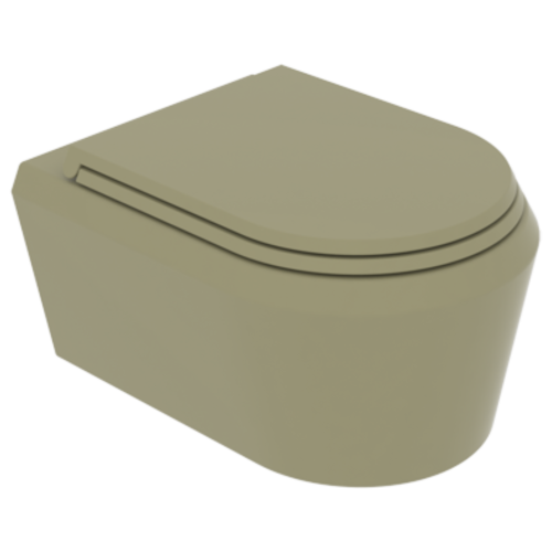 Чаша унитаза подвесная GSG Ceramic Design Cruise CRWCSO016 цвет бежевый без сиденья безободковая каскадный смыв