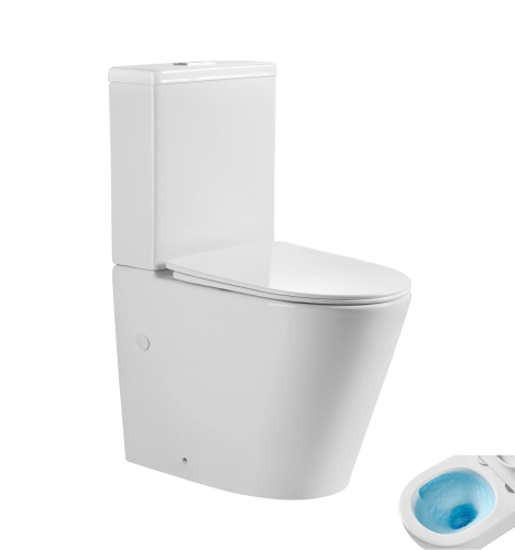 Унитаз напольный с бачком Gid Tornado Tn2189TF (62271Y) белый с сиденьем микролифт безободковый смыв торнадо