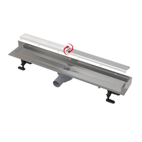 Душевой лоток Alcadrain APZ23-DOUBLE9-950 95х10 серый