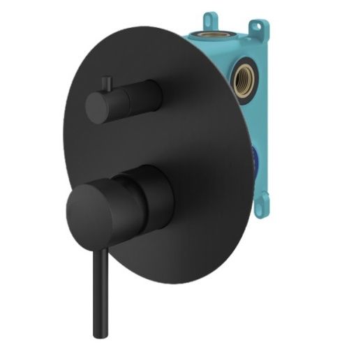 Смеситель для душа Plumberia Selection Ixo KIT1901NO встраиваемый в стену черный