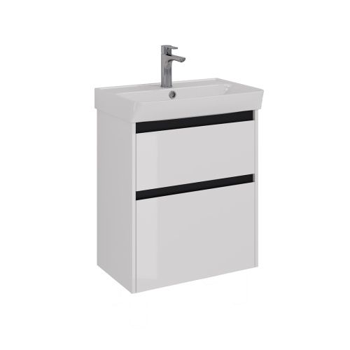 Тумба под раковину LeMark Combi LM03C60T-black 60х30 напольная цвет белый