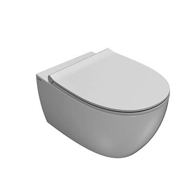 Чаша унитаза подвесная Globo 4ALL MDS03BI цвет белый без сиденья безободковая смыв торнадо