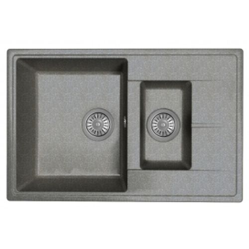 Кухонная мойка Dr.Gans Оливия 740 К 25.155.D0740.407 75х50 цвет черный поверхность матовая
