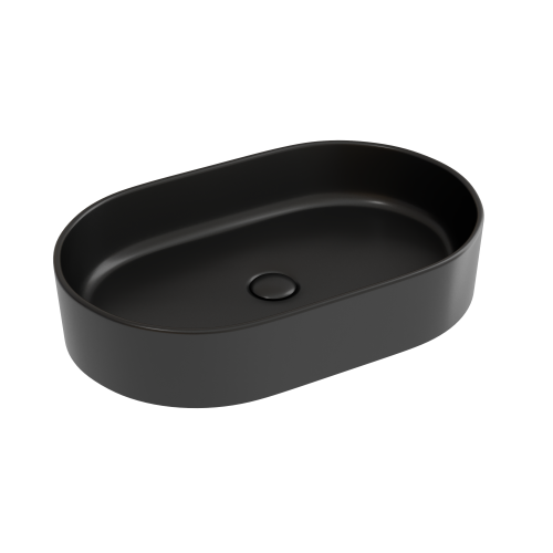 Раковина из сантехнического фарфора Ceramica Nova ELEMENT CN6048MB 60х40 накладная цвет черный