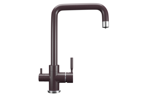 Смеситель для кухни Ulgran Classic U-019-345 на мойку коричневый