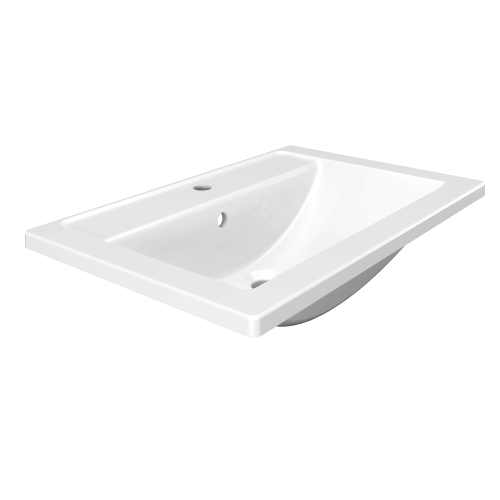 Раковина из искусственного камня Paola Paola Mario 700 70х50 полувстраиваемая цвет белый