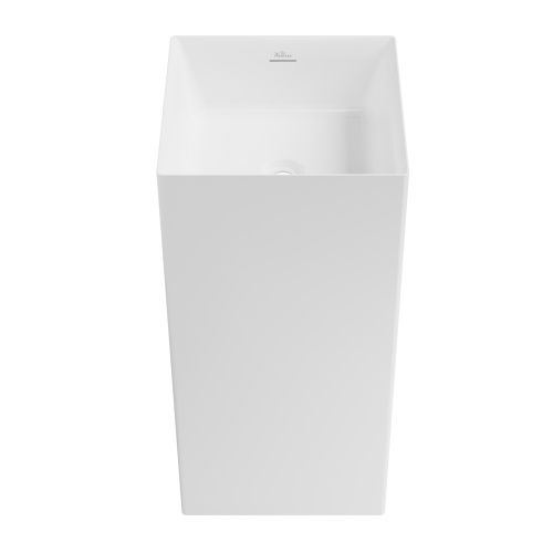 Раковина акриловая Wellsee Pure BY Wellsee 230711000 40х40 напольная цвет белый без отверстий под смеситель