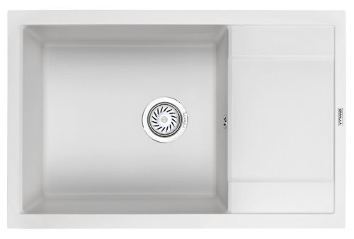 Кухонная мойка Granula 7805, АРКТИК 80х50 цвет серый поверхность матовая