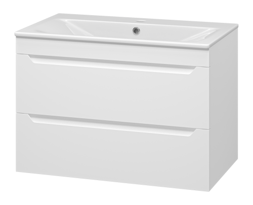 Тумба под раковину Misty Бриз П-Бри-09080-012Я 80х50 подвесная цвет белый