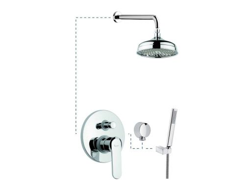 Душевая система Emmevi Nefer 770CR встраиваемая в стену цвет хром