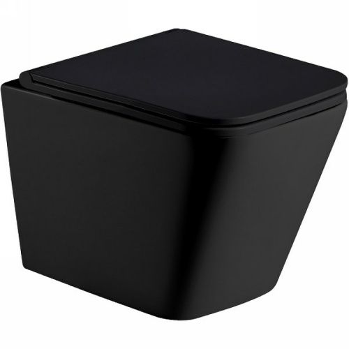 Унитаз подвесной WeltWasser 10000008262 черный с сиденьем микролифт безободковый смыв торнадо
