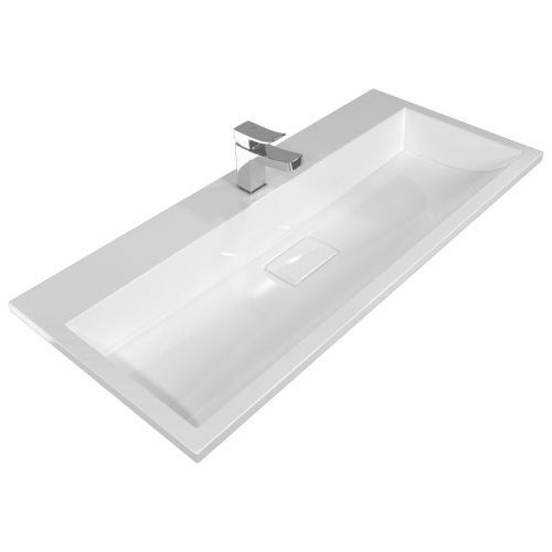 Раковина из искусственного камня Stella Polar Арта SP-00001652 90х50 встраиваемая цвет белый