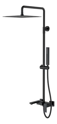 Душевая стойка Boheme Qubic 478-B настенная цвет черный