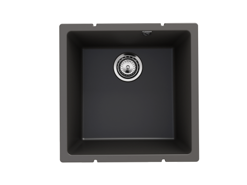 Кухонная мойка Ulgran Quartz Under 400-09 45х45 цвет серый