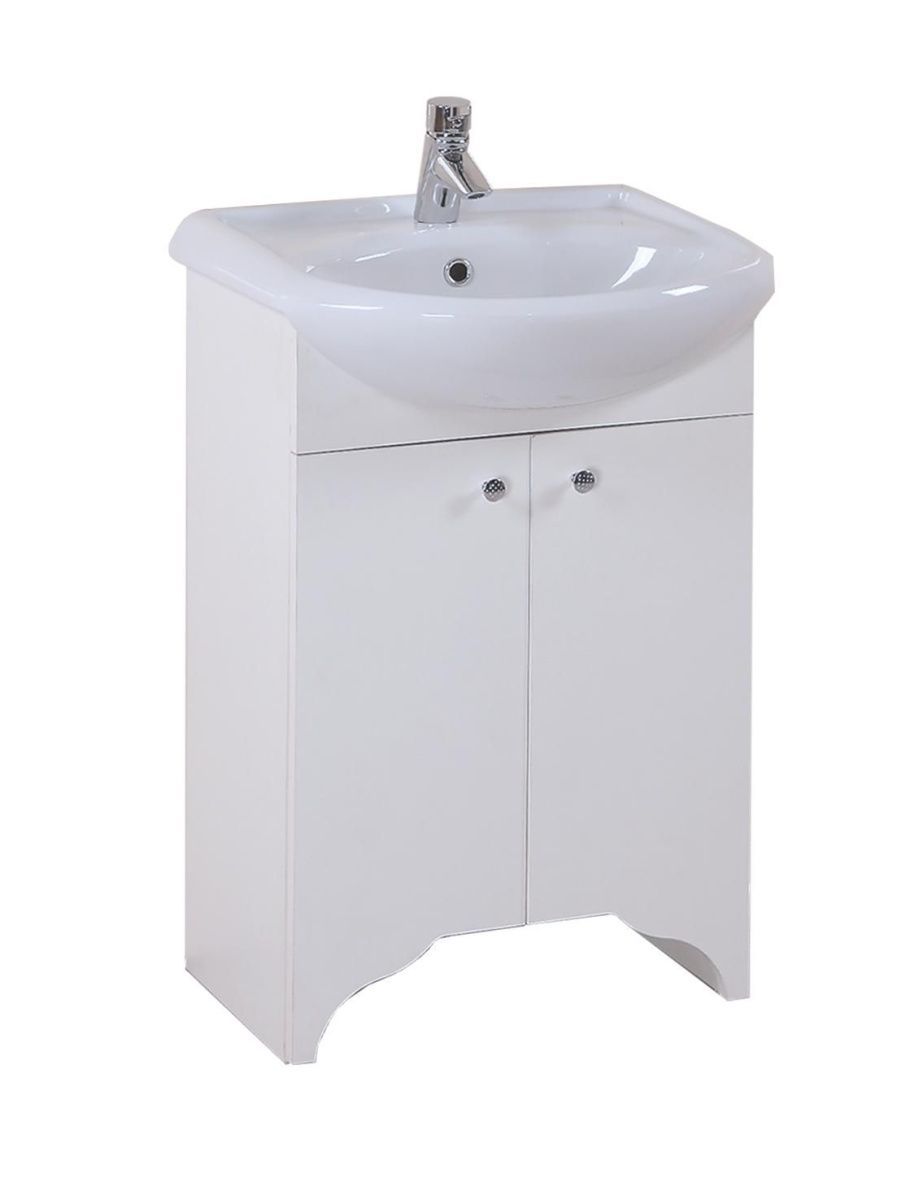 Тумба под раковину Onika Омега 105015 50х30 напольная цвет белый