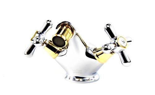 Смеситель Webert Armony AM710102017 на биде хром/золото